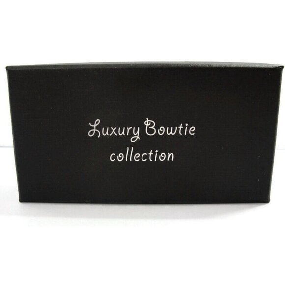 Bowtie Cufflinks Set Formal Wedding Tux Vintage IOB - Picture 3 of 8